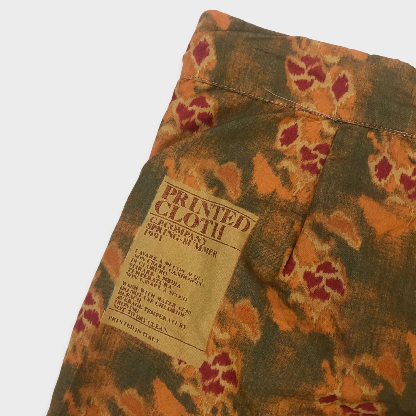 S/S 1991 C.P. Company Printed Cloth Swim Shorts (56/ L-XL)