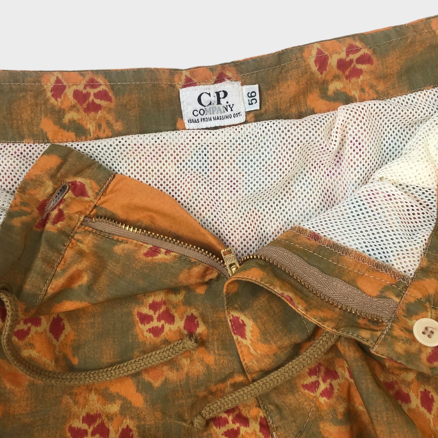 S/S 1991 C.P. Company Printed Cloth Swim Shorts (56/ L-XL)