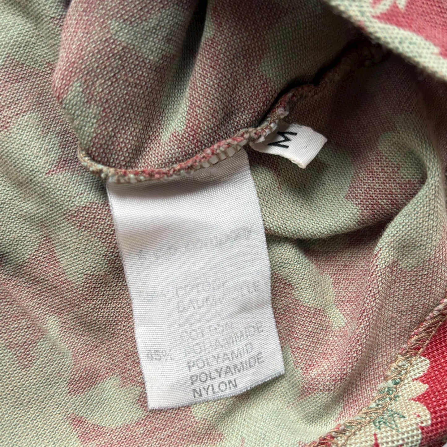 late 80s C.P. COMPANY Floral Polo Shirt (M)