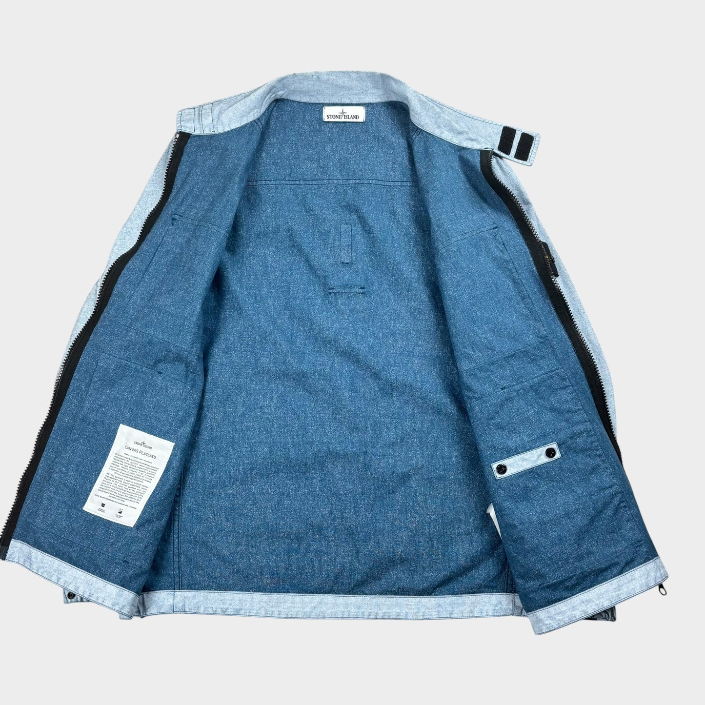 S/S 2019 Stone Island Canvas Placcato Jacke (L)