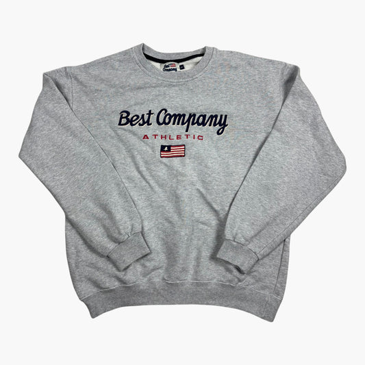 90s Best Company embroidered Athletic Sweater (L)