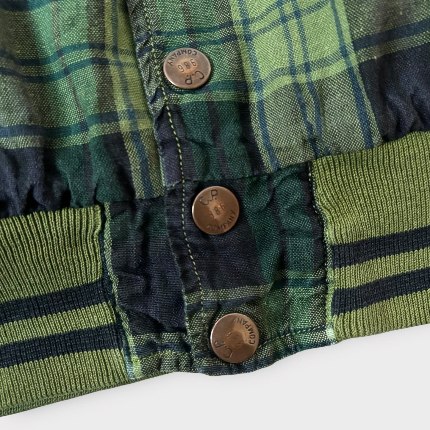S/S 1986 C.P. COMPANY Tartan Jacke (50 / L)