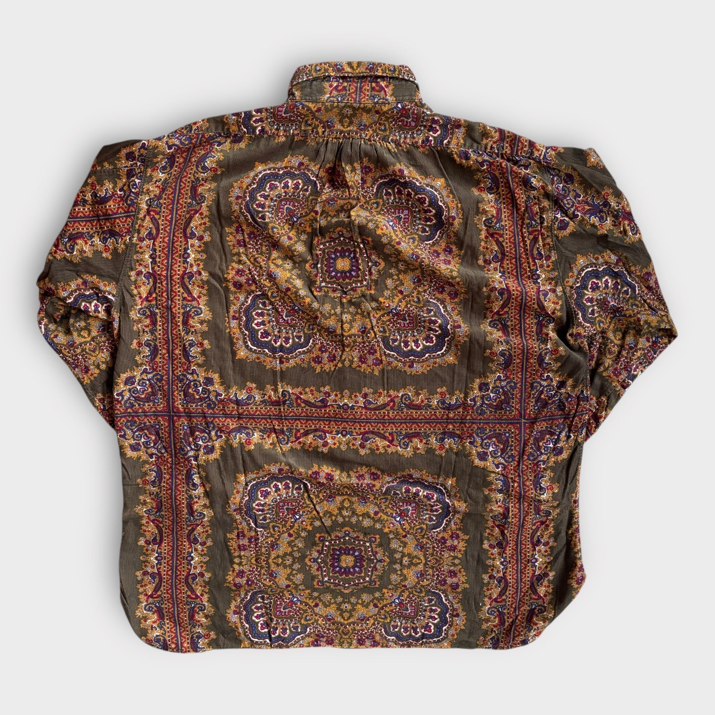 A/W 1989 C.P. COMPANY Paisley Coduroy Cord Hemd (3 / XL-XXL)