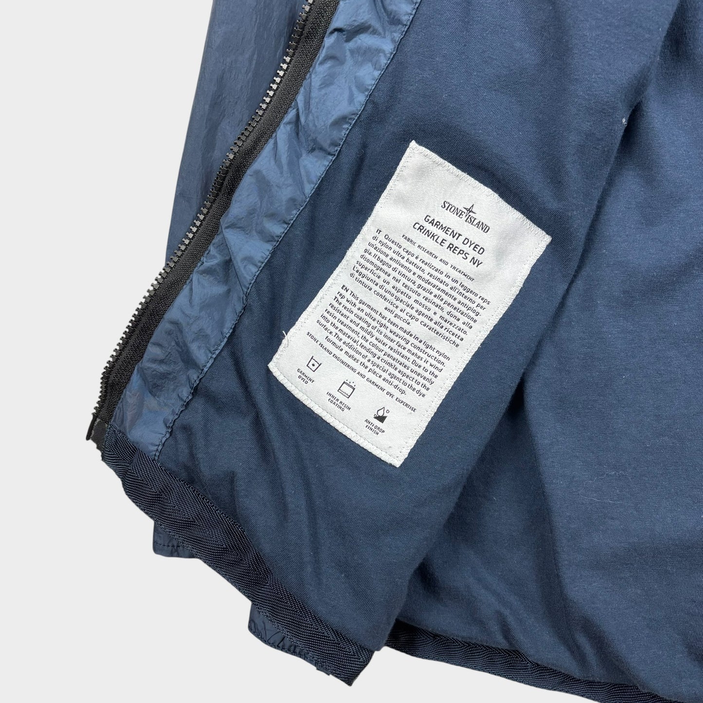 S/S 2017 Stone Island Garement Dyed Crinkle Reps NY Jacke (L)