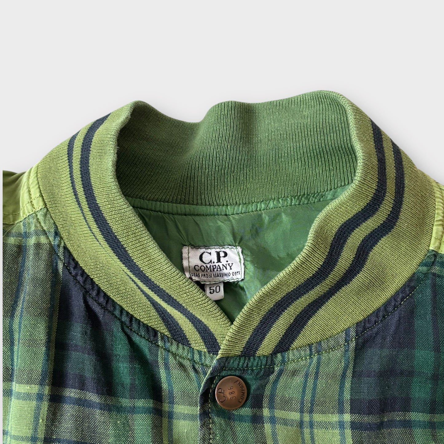 S/S 1986 C.P. COMPANY Tartan Jacke (50 / L)