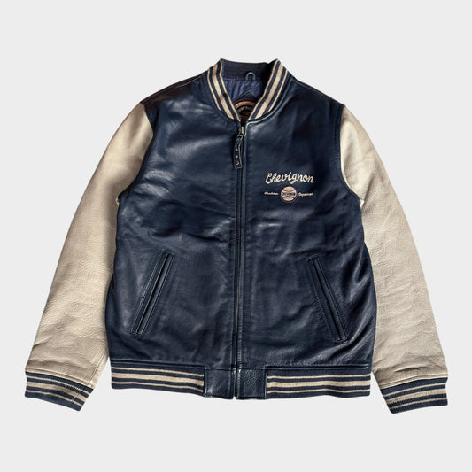 Y2K Chevignon Academic Department Lederjacke (L)