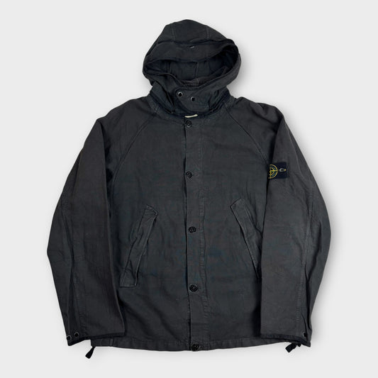S/S 2004 Stone Island Compact Buttoned  Hooded Jacket (XL)