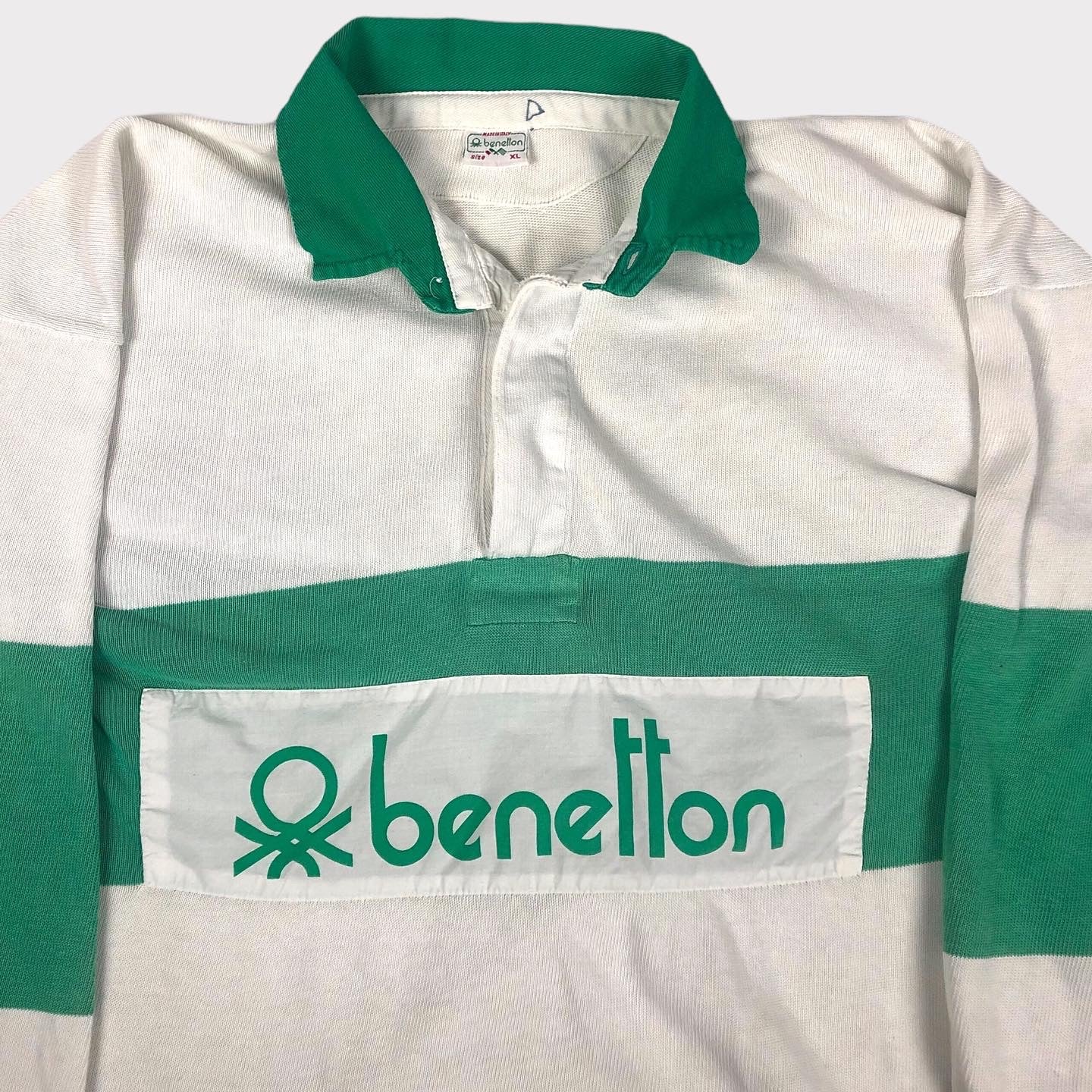 80s Benetton Rugby Shirt (XL)