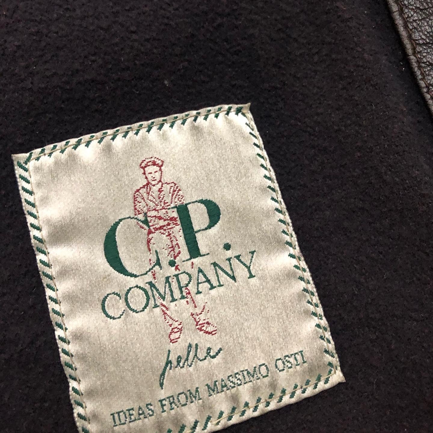 1990 C.P. COMPANY Pelle Leder Jacke (48 / M-L)