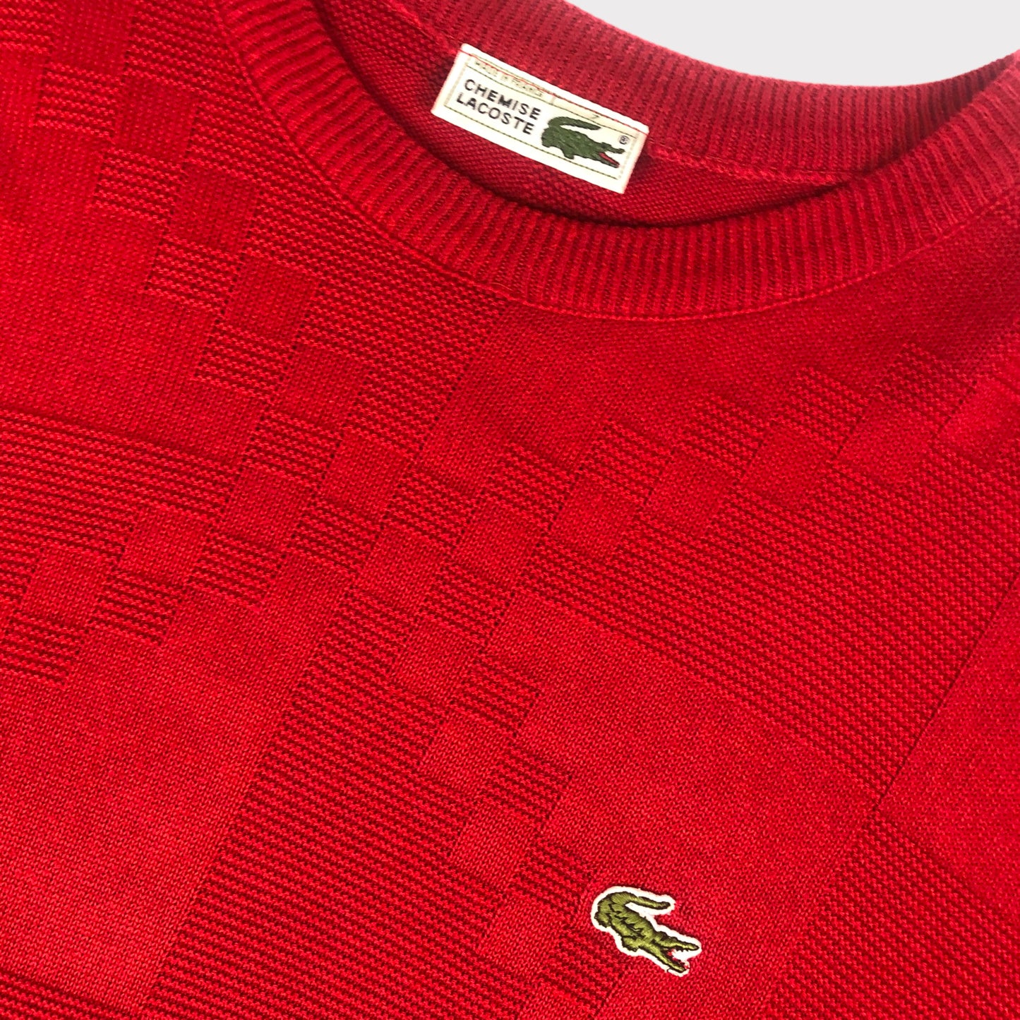 80s Chemise Lacoste Jumper (7 / XXL)