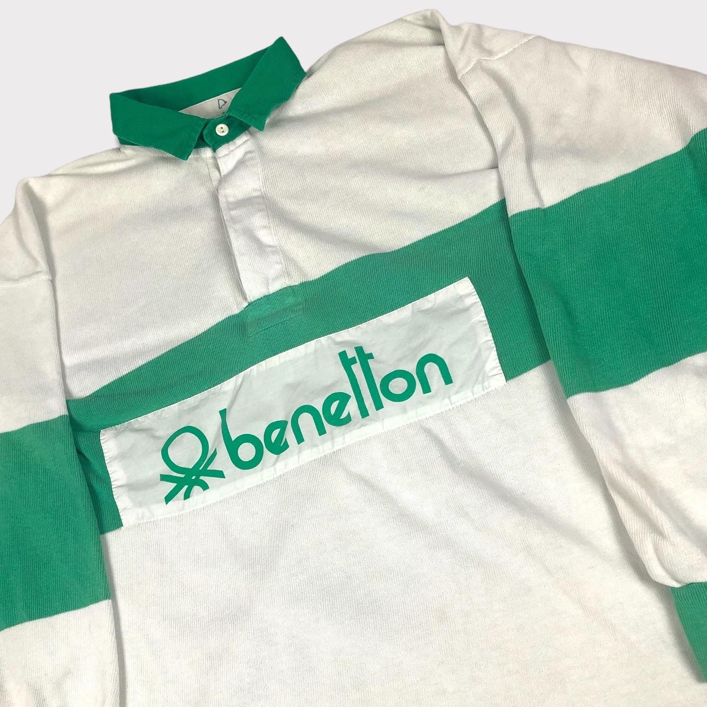 80s Benetton Rugby Shirt (XL)