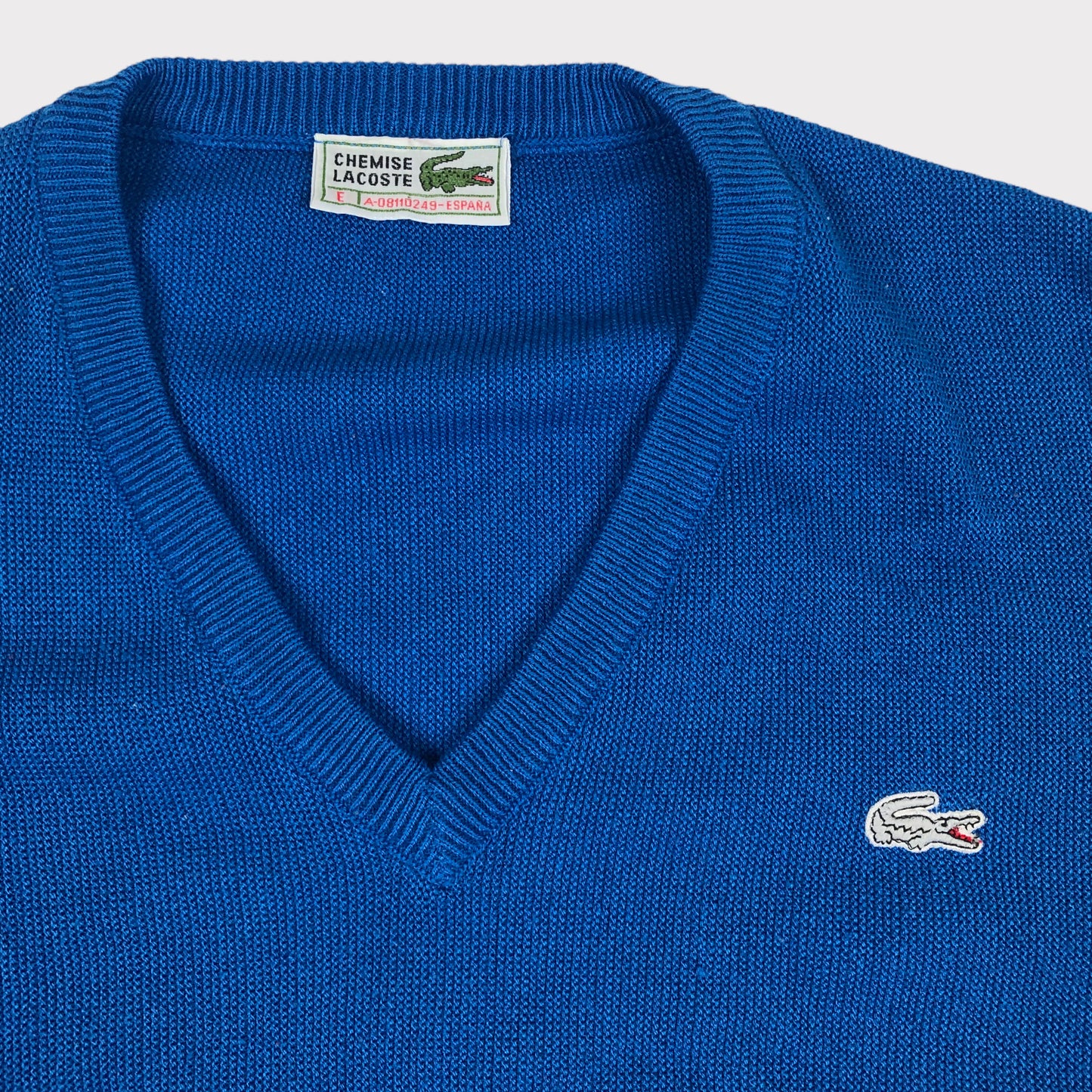 90s Chemise Lacoste V-Neck (L)