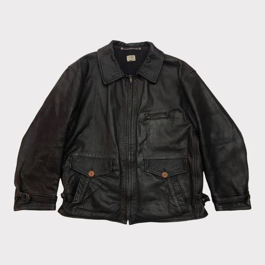 1990 C.P. COMPANY Pelle Leder Jacke (48 / M-L)